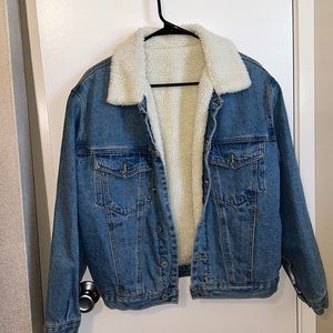 Brandy Melville sheep Jean jacket size M